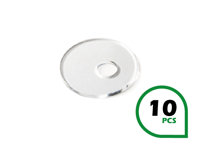SILICONEN PAD ROND 44 MM ROND GAT / 10 STUKS