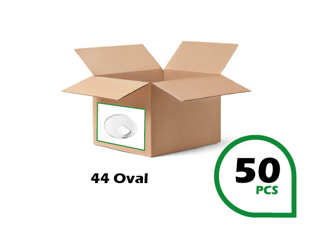 SILICONEN PAD ROND 44 MM OVAAL GAT / 50 STUKS