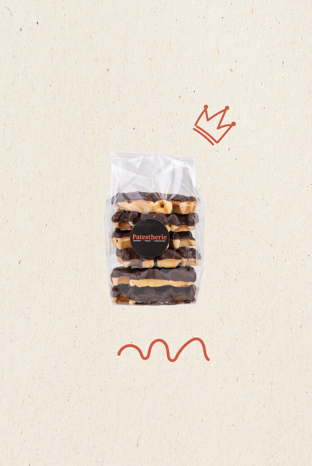 wafels met chocolade /6st.