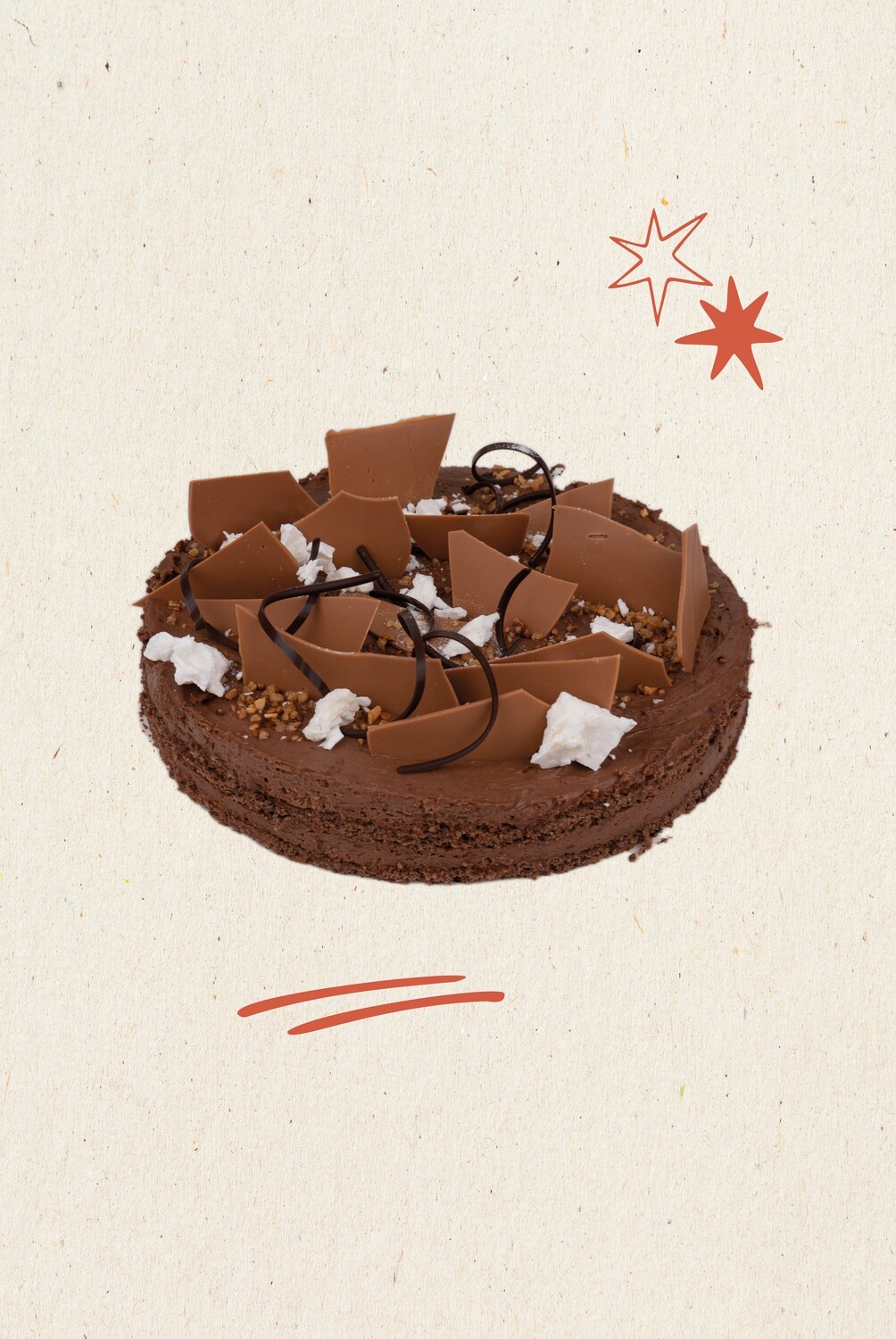chocomousse taart 5 tot 6 personen