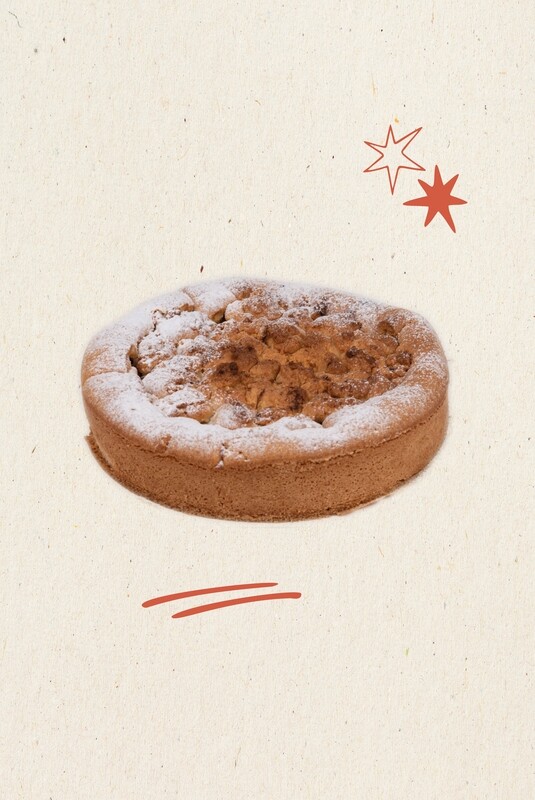 appel-crumble taart 5 tot 6 personen