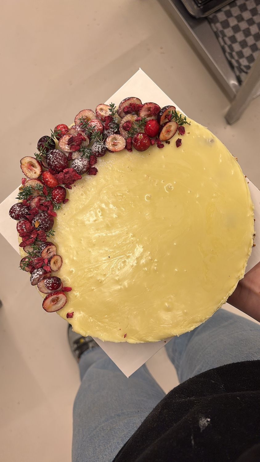 Cranberrytaart met witte chocolade 6P.