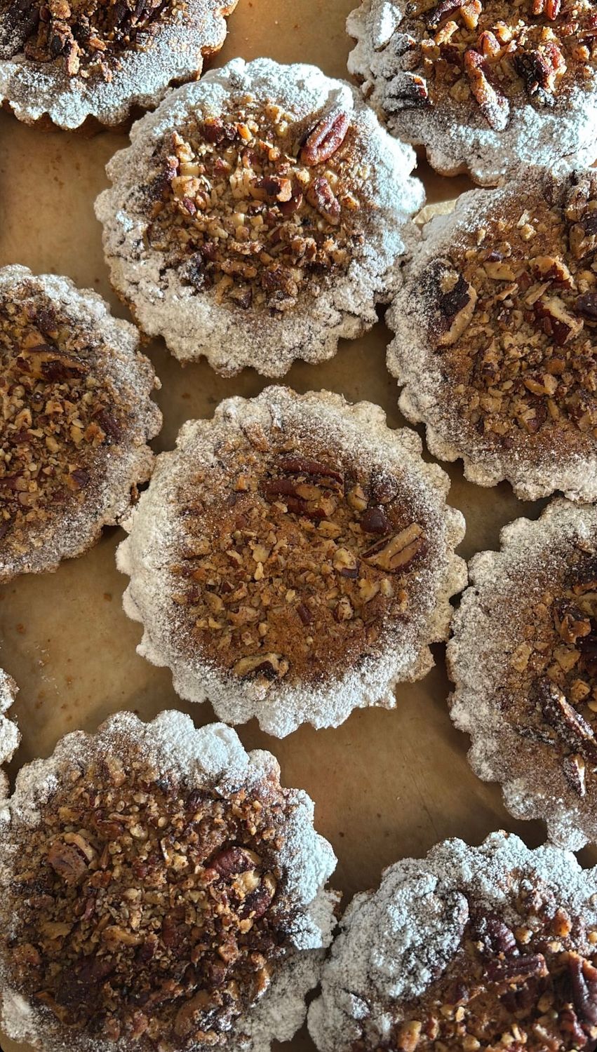 Tartlette met zelfgemaakte notenpasta