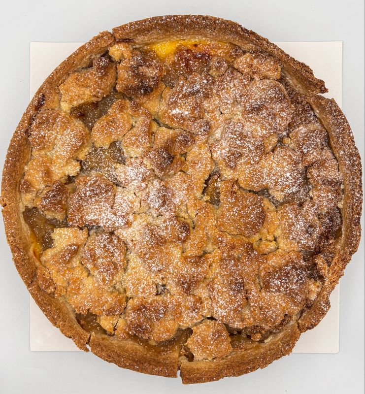 appel-crumble taart 5 tot 6 personen