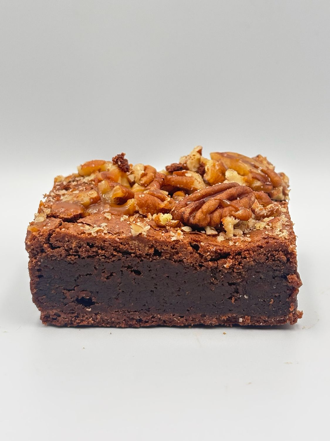 Brownie pecan karamel