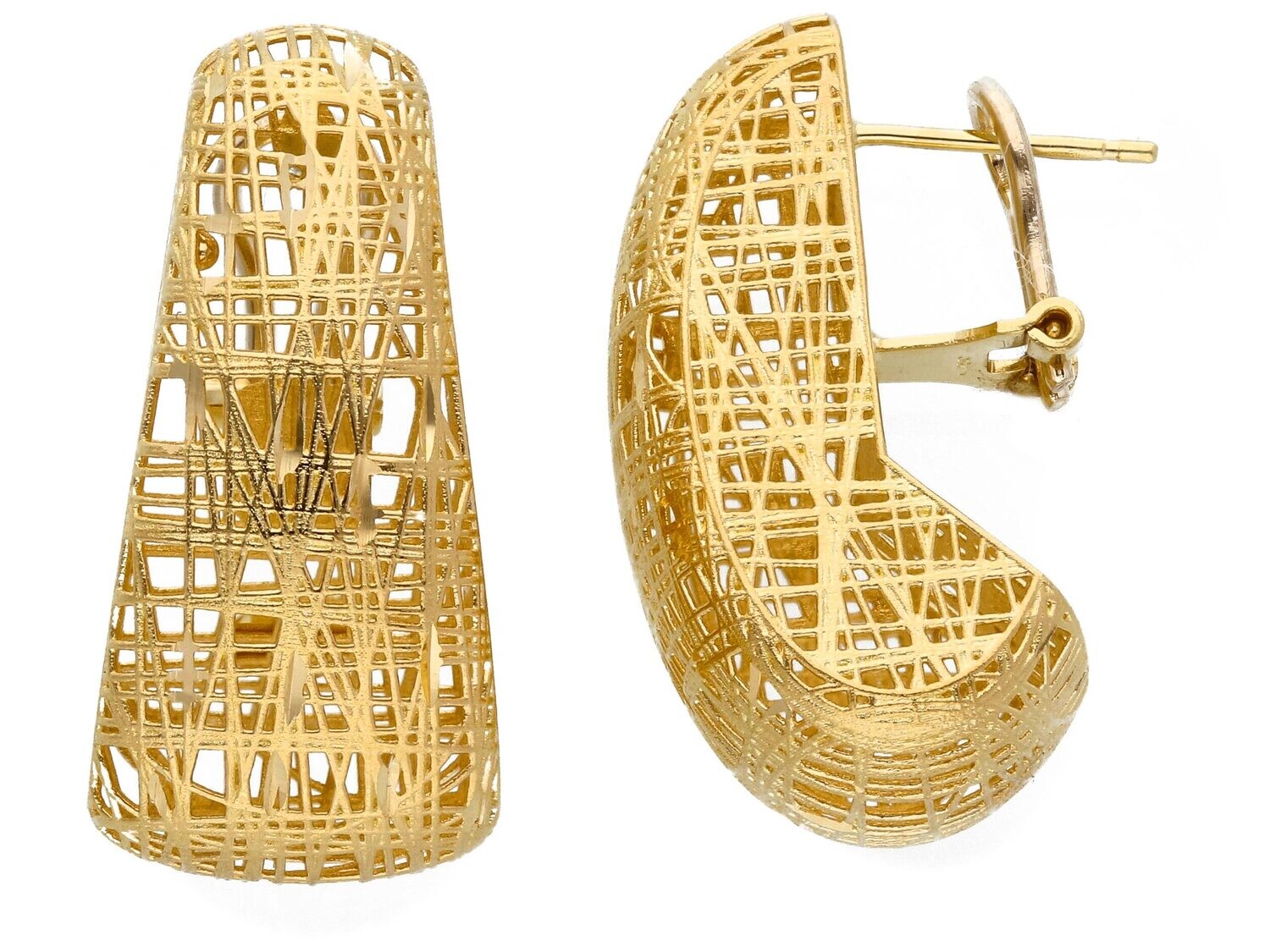 Net Gold Earrings