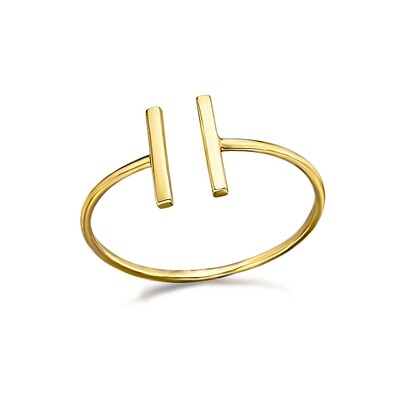 Two Gold Bars Ring