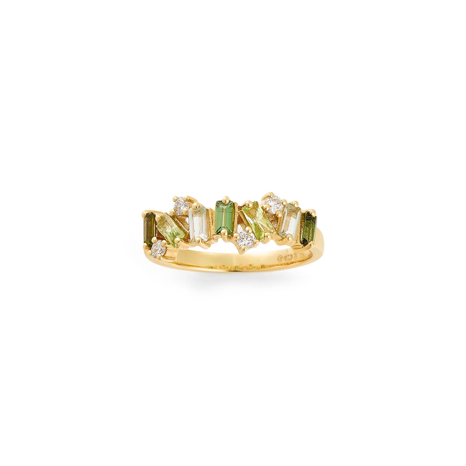Abstract Gemstone Ring