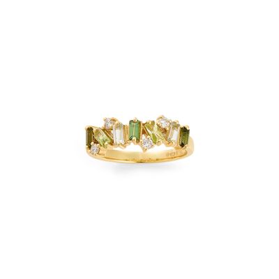 Abstract Gemstone Ring