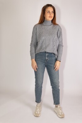 Knitted Turtleneck Grey