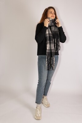 Tartan Scarf Black