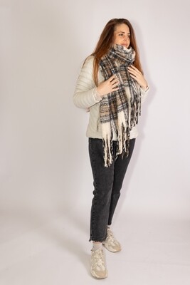 Tartan Scarf Camel