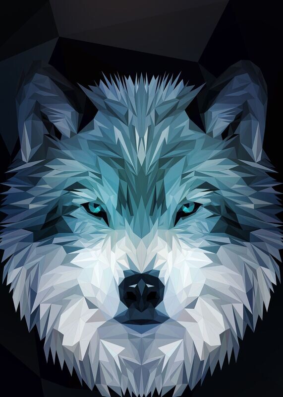 Wolf low poly