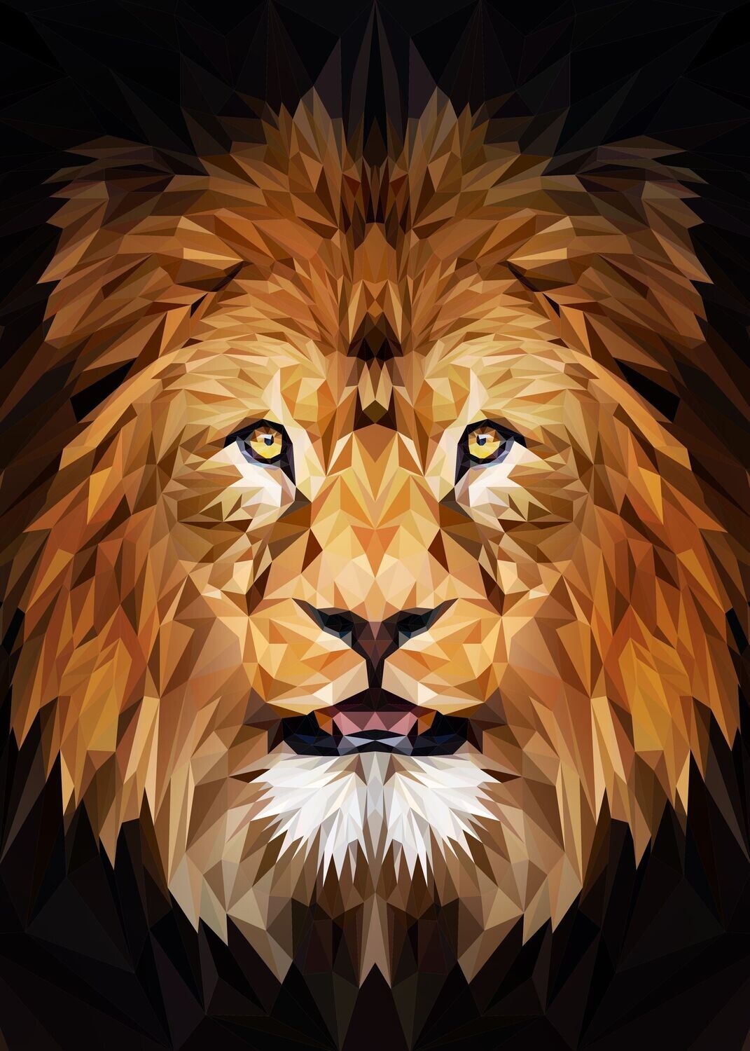 Lion low poly