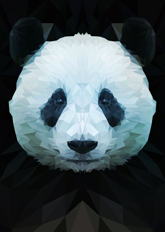 Panda low poly