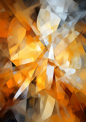 Abstract Orange Shapes 2