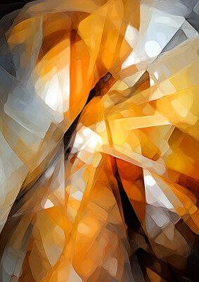 Abstract Orange Shapes 3