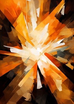 Abstract Orange Shapes 4