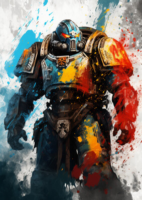 Space soldier Marine Abstract 1