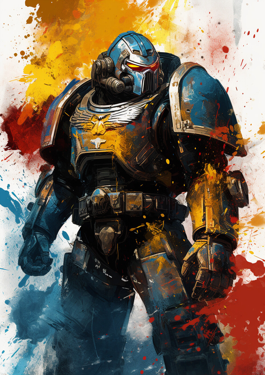 Space soldier Marine  Abstract 3