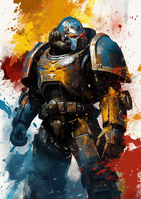 Space soldier Marine  Abstract 3