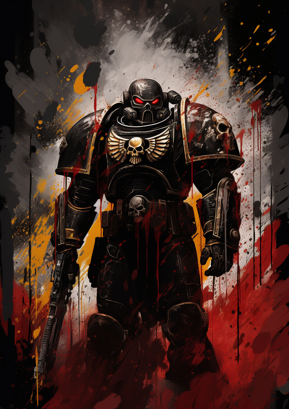 Space soldier Marine  Abstract 8