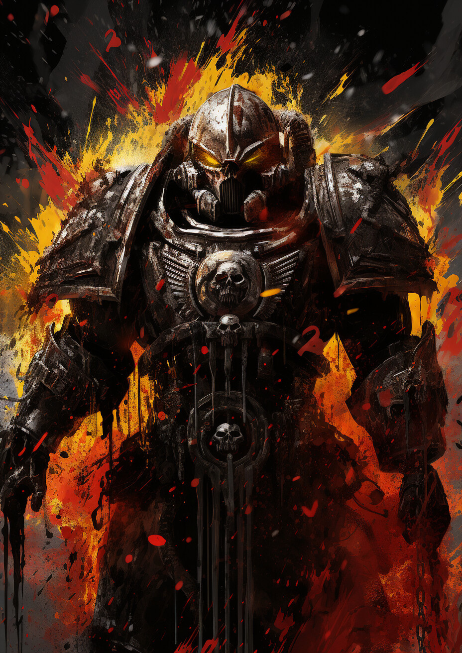 Space soldier Marine  Abstract 13