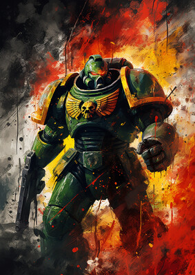 Space soldier Marine Abstract 10