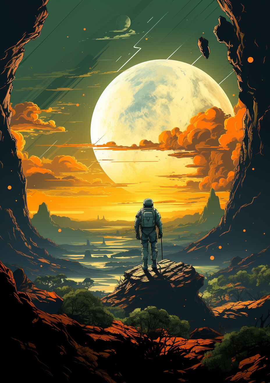 Astronaut travelling 4
