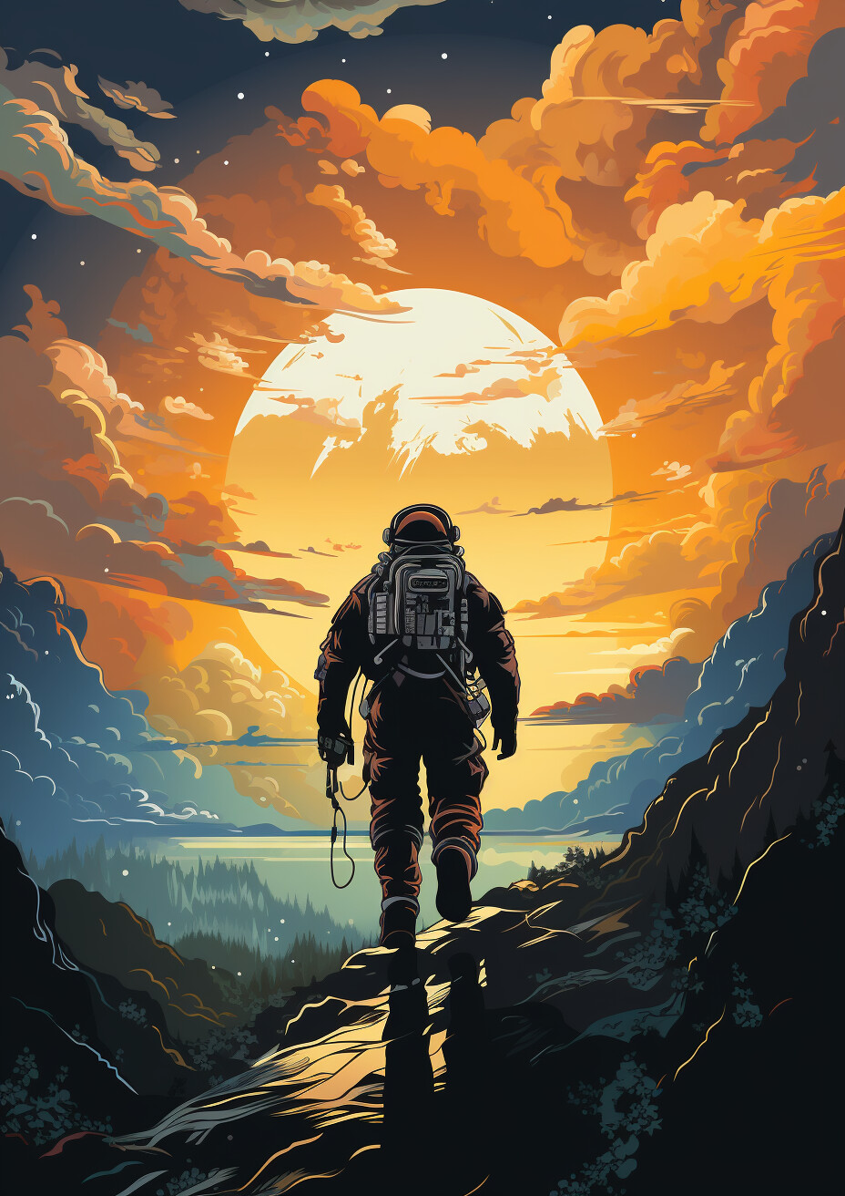Astronaut travelling 2