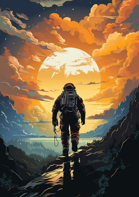 Astronaut travelling 2