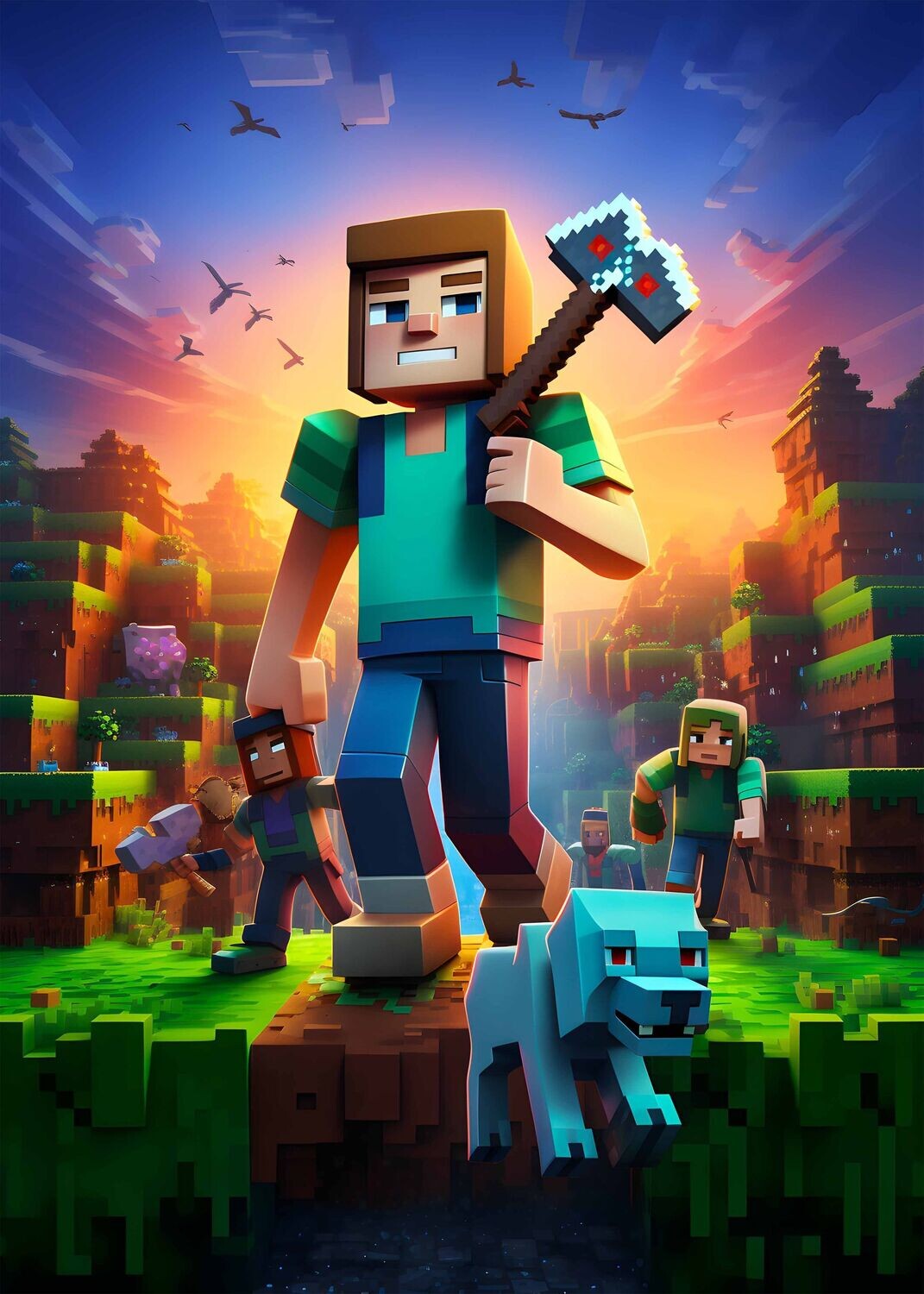 Minecraft Landscape Character 4