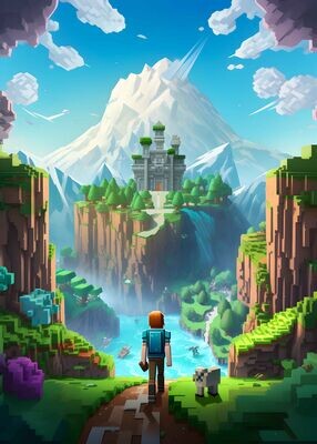 Minecraft Landscape Character 1