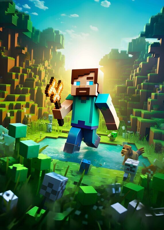 Minecraft Landscape Character 3