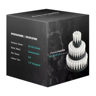 chemicalworkz Drill Brush Set reinigingsborstels