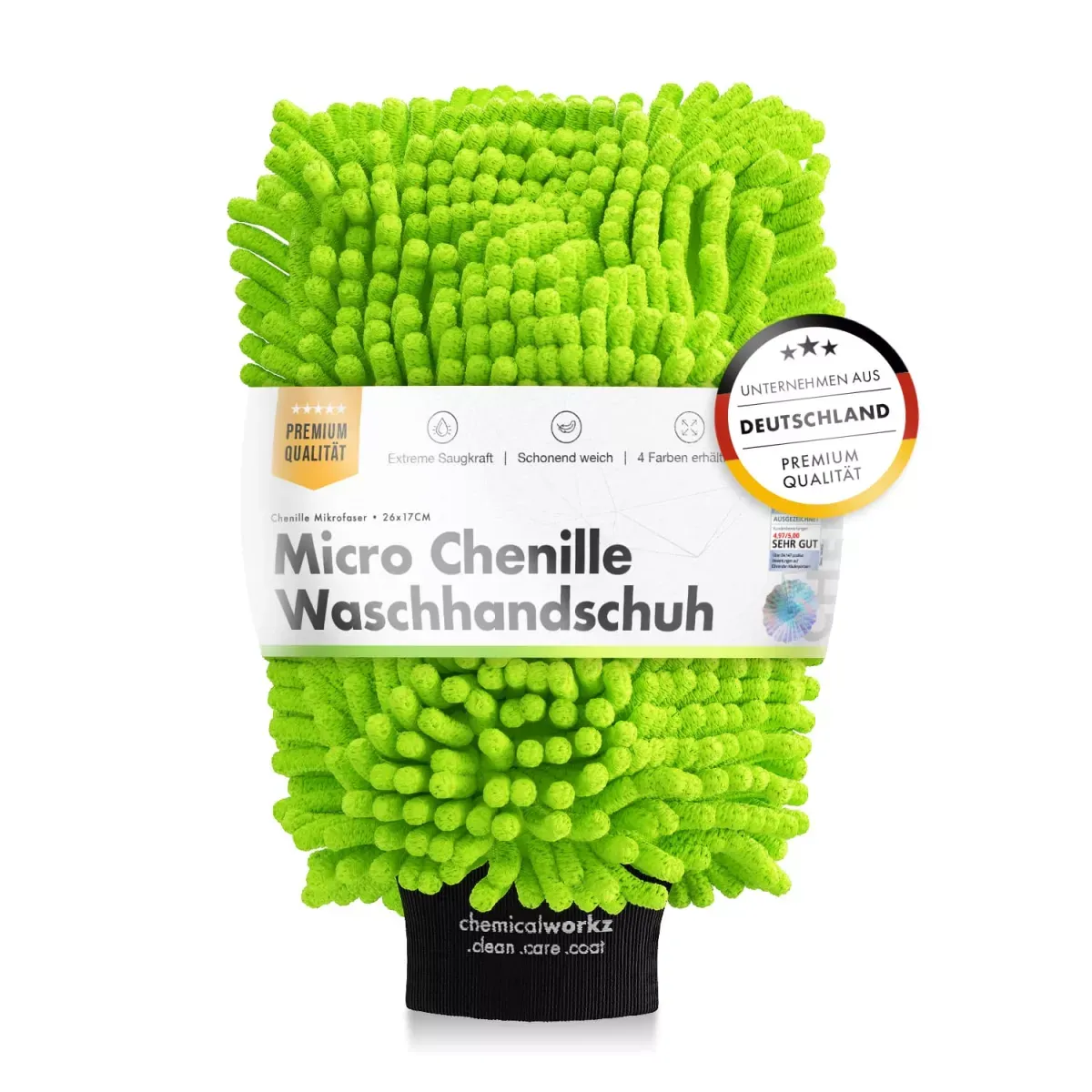 chemicalworkz Chenille Wash Mitt groen