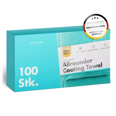 chemicalworkz Allrounder Coating Towel 250GSM turqoise 40×40cm 100pcs