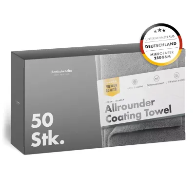 chemicalworkz Allrounder Coating Towel 250GSM Grey 40×40cm 50pcs