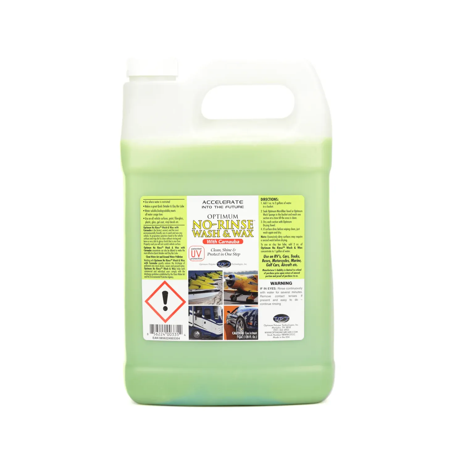 No Rinse Wash & Wax 3800 ml