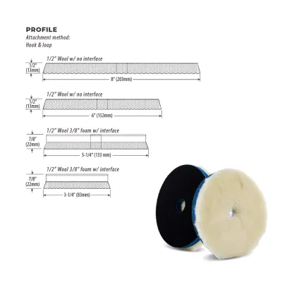 Lake Country premium low lint wool pad 75mm