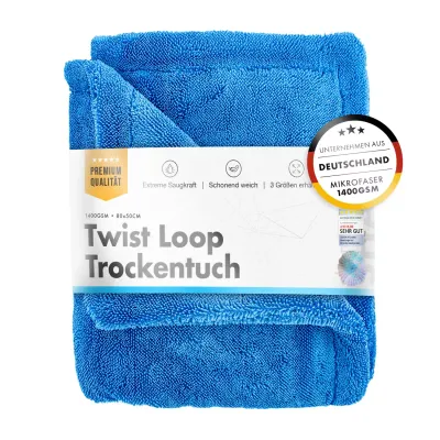 Chemicalworkz Shark Twisted Loop droogdoek 1400GSM Blauw