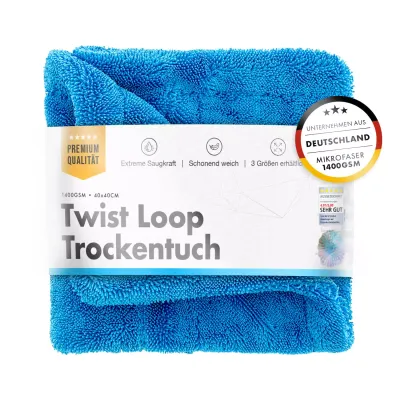 Chemicalworkz Shark Twisted Loop droogdoek 1400GSM Blauw