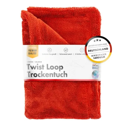 Chemicalworkz Shark Twisted Loop droogdoek 1400GSM Rood