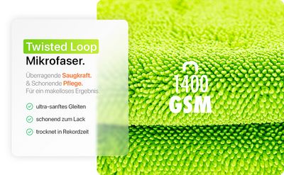 Chemicalworkz Shark Twisted Loop droogdoek 1400GSM Groen