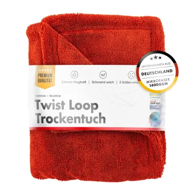 Chemicalworkz Shark Twisted Loop droogdoek 1400GSM Rood