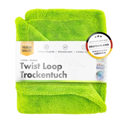 Chemicalworkz Shark Twisted Loop drying towel 1400GSM Green Chemicalworkz Shark Twisted Loop drying towel 1400GSM Green