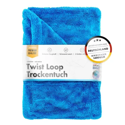 Chemicalworkz Shark Twisted Loop drying towel 1400GSM Blue Chemicalworkz Shark Twisted Loop drying towel 1400GSM Blue