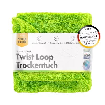 Chemicalworkz Shark Twisted Loop drying towel 1400GSM Green