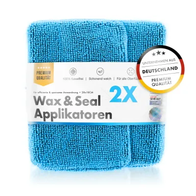 chemicalworkz Microfibre Wax/Sealant Applicator Bleu 2pcs