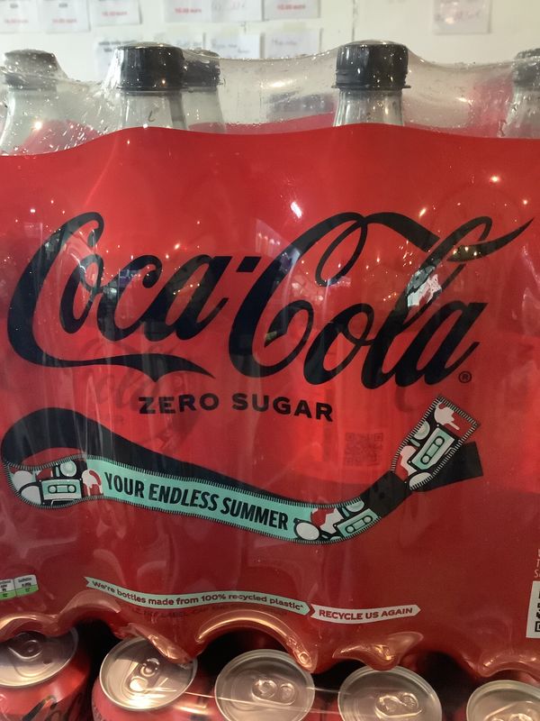 Coca cola zero 1,5 liter x 8 Belgisch